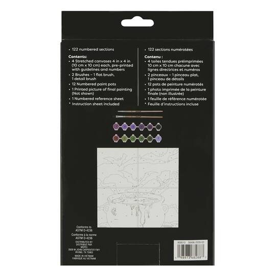 Cauldron Bats Paint-by-Number Gallery Mini Kit by Artist's Loft®